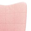 vidaXL fauteuil Rose 62 x 67 x 95,5 cm Tissu Sherpa