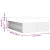 vidaXL Cadre de lit avec matelas Cr&egrave;me 160 x 200 cm tissu