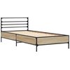 vidaXL Cadre de lit sans matelas ch&ecirc;ne sonoma 90x190 cm