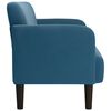 vidaXL Canap&eacute; causeuse bleu 109 cm velours
