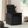 vidaXL Fauteuil inclinable Noir Similicuir