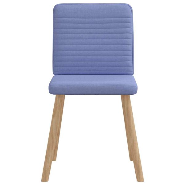 vidaXL Chaises &agrave; manger lot de 2 bleu jean tissu