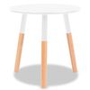 vidaXL Ensemble de tables d'appoint 2 pcs Bois de pin massif Blanc