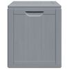 vidaXL Boîte de rangement de jardin 90 L Gris PP aspect bois