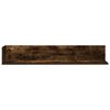 vidaXL &Eacute;tag&egrave;res murales 2 pcs ch&ecirc;ne fum&eacute; 100x16,5x16,5 cm