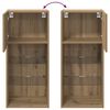 vidaXL Meubles TV muraux 2 pcs Ch&ecirc;ne artisanal 40,5 x 30 x 90 cm