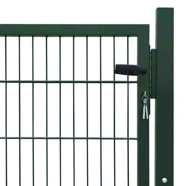 vidaXL Portillon Acier Vert 100x100 cm