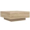 vidaXL Table basse ch&ecirc;ne sonoma 80x80x31 cm bois d'ing&eacute;nierie