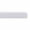 vidaXL Surmatelas Blanc 90 x 200 cm Tissu Jacquard