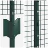 vidaXL Cl&ocirc;ture avec poteau Vert 1 x 10 m Acier