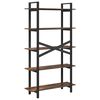 vidaXL &Eacute;tag&egrave;re Ch&ecirc;ne fum&eacute; 100 x 33,5 x 178 cm Bois d'ing&eacute;nierie