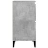 vidaXL Buffets 2 pcs gris béton 60x35x70 cm bois d'ingénierie