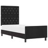 vidaXL Lit &agrave; ressorts avec t&ecirc;te de lit Noir 80 x 200 cm Velours