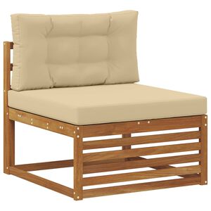 vidaXL Canap&eacute; du milieu ext&eacute;rieur Bois d'Acacia Massif Naturel