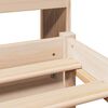 vidaXL Lit biblioth&egrave;que sans matelas 90x190 cm bois de pin massif