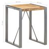 vidaXL Table &agrave; manger 60x60x75 cm Bois de manguier massif brut