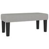 vidaXL Sommier &agrave; lattes de lit et matelas Gris clair 90x190 cm Tissu