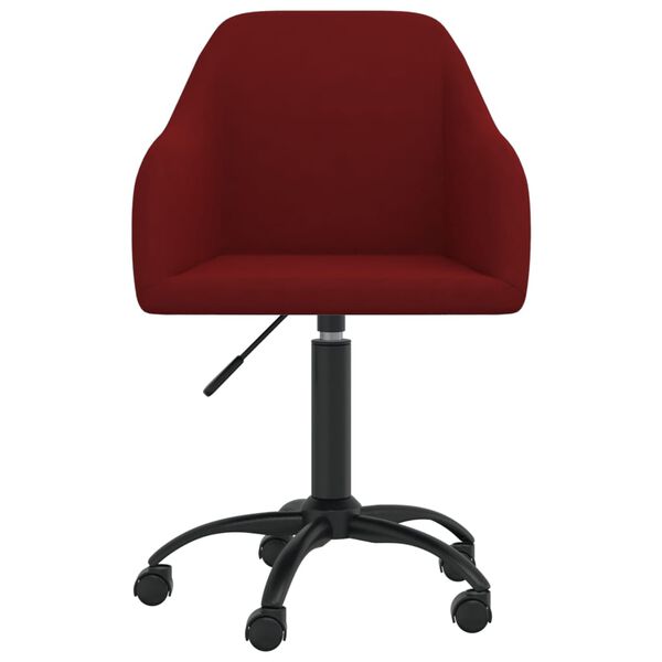 vidaXL Chaises &agrave; manger pivotantes lot de 6 rouge bordeaux velours