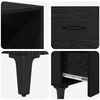 vidaXL Haut Armoire Ch&ecirc;ne noir 69,5 x 34 x 180 cm Bois d'ing&eacute;nierie