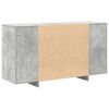vidaXL Buffet Gris b&eacute;ton 135 x 41 x 75 cm Bois d'ing&eacute;nierie