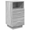 vidaXL Tables de chevet 2 pcs avec 2 tiroirs sonoma gris 36x36x68 cm