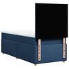 vidaXL Sommier &agrave; lattes de lit avec matelas Bleu 90x190 cm Tissu
