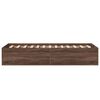 vidaXL Cadre de lit sans matelas ch&ecirc;ne marron 90x200 cm