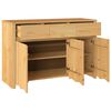 vidaXL Buffet Drammen Ch&ecirc;ne 114 x 43 x 75,5 cm Bois de pin massif