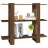 vidaXL Biblioth&egrave;que/S&eacute;parateur de pi&egrave;ce Ch&ecirc;ne marron 100x30x87 cm