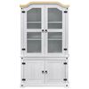 vidaXL Vitrine Blanc 103,5 x 42 x 180 cm Pin massif