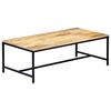 vidaXL Table basse 120x60x40 cm Bois de manguier solide brut