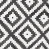 Bo-Camp Tapis d'ext&eacute;rieur Chill mat Beach 1,8x1,2 m Noir et blanc