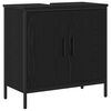 vidaXL Meuble de Lavabo de Salle de Bain Ch&ecirc;ne noir 60 x 30 x 60 cm