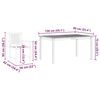 vidaXL Ensemble de salle &agrave; manger pour jardin 5 pcs Marron