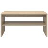 vidaXL Table basse Ch&ecirc;ne Sonoma 80 x 50 x 40 cm Bois d'ing&eacute;nierie