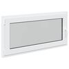 vidaXL Fen&ecirc;tre de sous-sol RISOR 120 x 60 cm PVC et verre Blanc