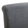 vidaXL Chaises &agrave; manger lot de 4 gris tissu
