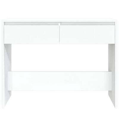 vidaXL Table console blanc 100x35x76,5 cm bois d'ingénierie