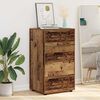 vidaXL Armoires de rangement 2 pcs Bois Ancien 60 x 48 x 105 cm