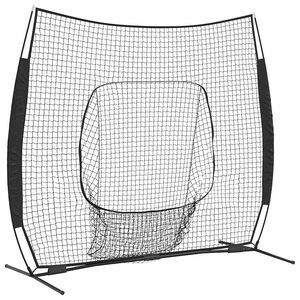 vidaXL Filet d'entra&icirc;nement de baseball Noir 250 x 106 x 209 cm