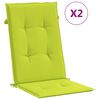vidaXL Chaises de jardin inclinables lot de 2 et coussins teck massif