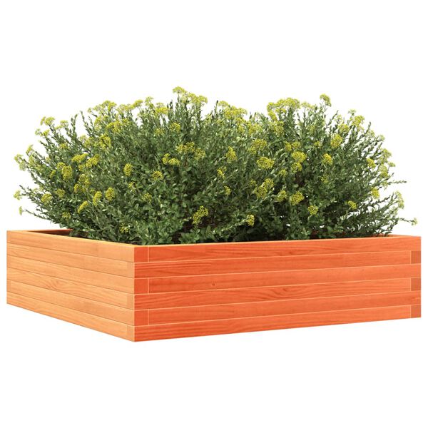 vidaXL Jardini&egrave;re cire marron 90x90x23 cm bois de pin massif