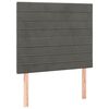 vidaXL Cadre de lit sans matelas gris fonc&eacute; 100x200 cm velours
