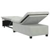 vidaXL Canap&eacute;-Lit Gris clair 194 x 67 x 82 cm Velours