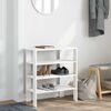 vidaXL &Eacute;tag&egrave;re &agrave; chaussures blanc 61x32x70 cm bois d'ing&eacute;nierie