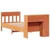 vidaXL Lit biblioth&egrave;que sans matelas cire marron 100x200 cm pin massif
