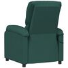 vidaXL Fauteuil de massage Vert fonc&eacute; Tissu