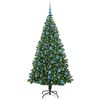 vidaXL Sapin de No&euml;l artificiel Vert 180 cm PVC, Acier et Plastique