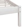 vidaXL Cadre de lit sans matelas blanc bois massif 90x200 cm