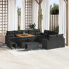 vidaXL Ensemble de canap&eacute; de jardin 13 pcs Noir polyrotin